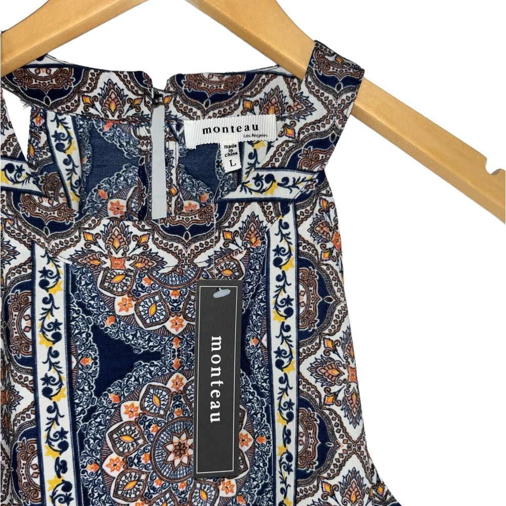 NWT Monteau Mandala Tank Blouse Large